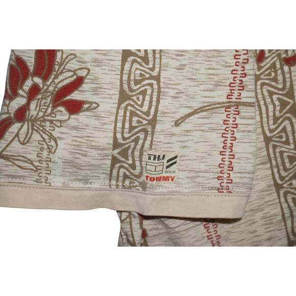 Vintage Tommy Jeans Floral Stripe Tee – Made in Indonesia - Picture 4 of 6